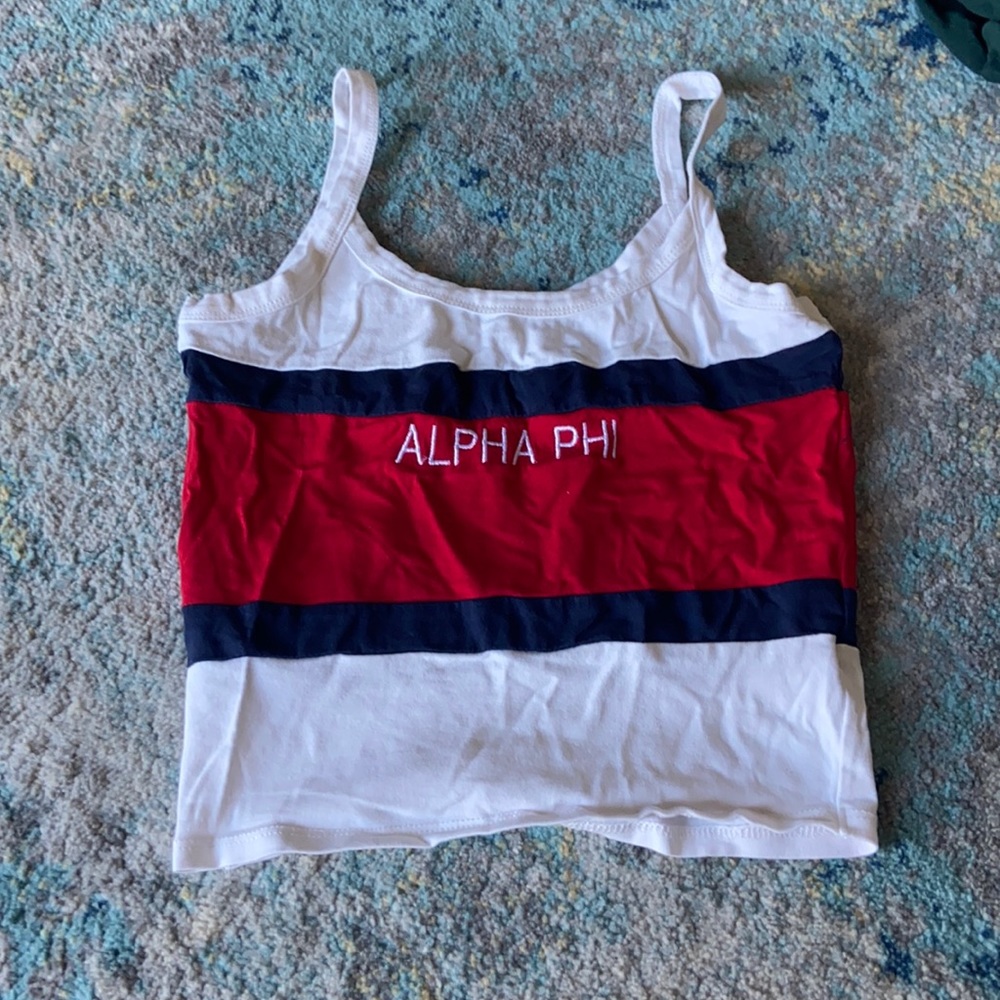 Alpha Phi cropped tank